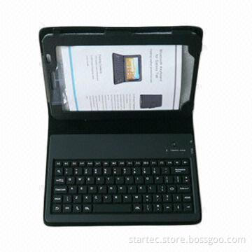 Bluetooth 3.0 Keyboard for 7-inch Samsung Galaxy P6200, Built-in P6200 Leather Case